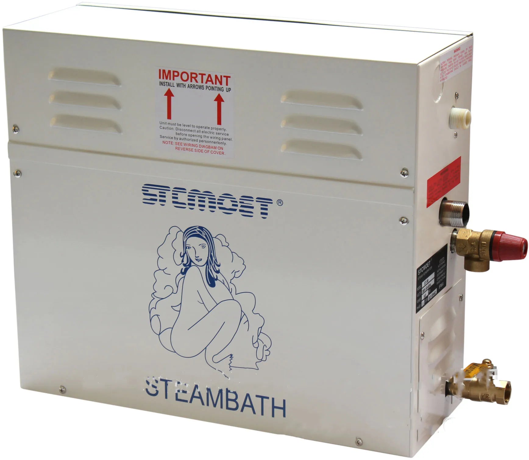 Modern 3 KW Wet Steam Generator for Bath & Shower 220V Wet Steam Sauna Room Heater Computer Control Panel for Acrylic Sauna Room
