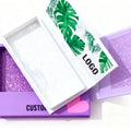 2025 New Arrival Eco-Friendly Recycled Materials False Eyelash Box with Chain Packaging for Women's Purse and Gifts