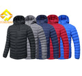 OEM High Street Style Men's Puffer Jacket Customized Winter Bubble Coat with Pockets High Quality Printed Jacket
