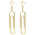 SC New Style Trendy Geometric Earrings Simple Stainless Steel Earrings Fashion Gold Silver Clip Charm Earrings for Unisex