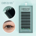 DIYDAY 0.05 0.07 L LC LU M Shaped Mink Individual Volume False Eyelash Extensions Vendor for OEM ODM