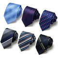 Wholesale Customized Men's Business Formal Wear Polyester Silk Jacquard Tie Wedding Party Shirt Accessories Men's Tie