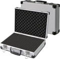 Resistant Aluminum Carrying Case for Measurement Instruments Tool Compartment Foam Padding Case Special Purpose Bags Cases