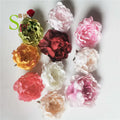 SPR 100pcs/lot Wholesale Price Silk Cloth Artificial Flowers Peony Heads From Zhejiang for Wedding