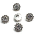 Sunflower Full Rhinestones Diamond-Shaped Alloy Buttons Logo Wedding Dress Shoes Garment Accessories Decoration Jeans Shirts