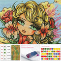 5D DIY Diamond Painting Kit AB Drill Canvas Velvet Lace Classic Portrait Cartoon Girl Zipper Bag Home Decor Cross Stitch Kit