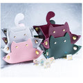 Ready Stock Leather Dice Tray for Cats Makeup Organizer for Cat Lovers Birthday Valentine's Day for Living Room Jewelry Tool
