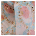Wholesale 100% Polyester High-End Beads Embroidered Net Tulle Lace Fabric Printed Chiffon Weft for Bags Weddings Dresses