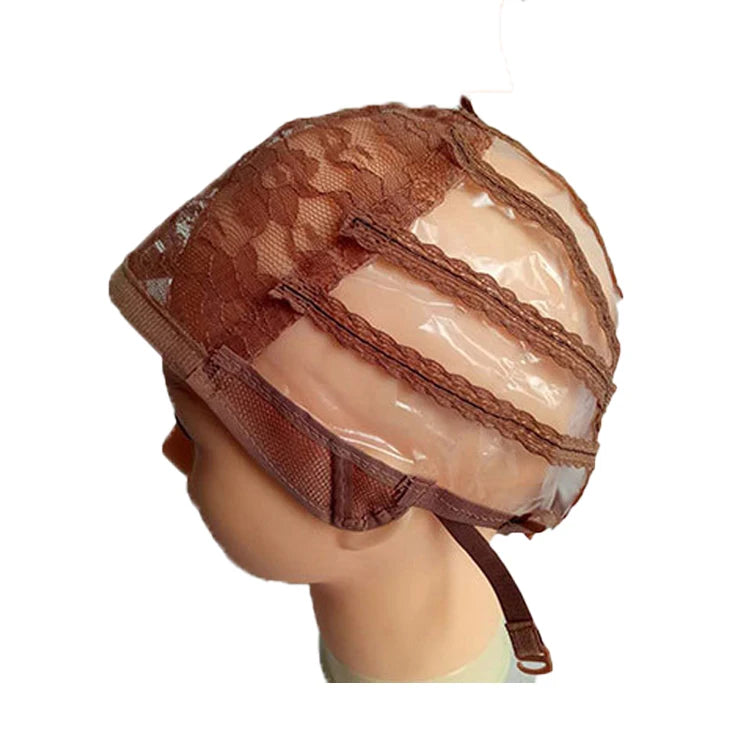 Stretch Mesh Nylon Spandex Net Dome Wig Caps Black Plush for Daily Use in Making Wigs