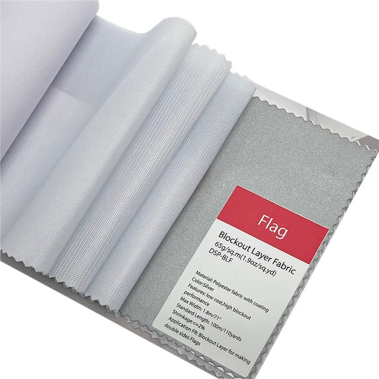 Factory Wholesale 110gsm Semi-gloss Warp Knitted Fabric Sublimation Direct Printing Flag Fabric for Sublimation