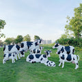 Support Customized Life Size Realistic Fiberglass Animal Cow Statue Sculpture Farm Yard Decoration