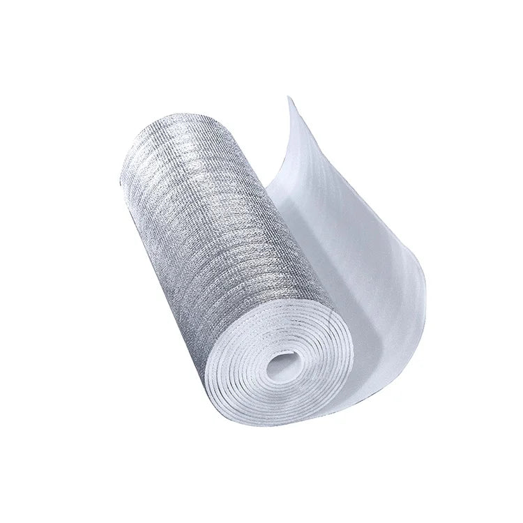 Modern Design Reflective PE Foam Insulation Sheet 4 X 125 FT 10mm Thickness R-Shield Top Aluminum Bottom 20m Length