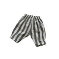 New Spring Children's Casual Pants Boy Capri Pants Korean Version Striped Loose Stylish Girls Pants