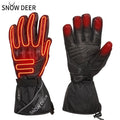 SNOW DEER Winter Electric Motorcycle Gloves-Breathable Waterproof Touch Screen Motocross Gloves for Outdoor Riding