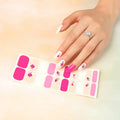 Newest design Glitters nail Decals Wraps 3D Adhesive nail art polish sticker Decoration