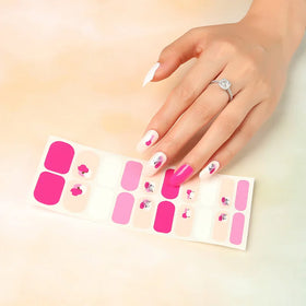Newest design Glitters nail Decals Wraps 3D Adhesive nail art polish sticker Decoration