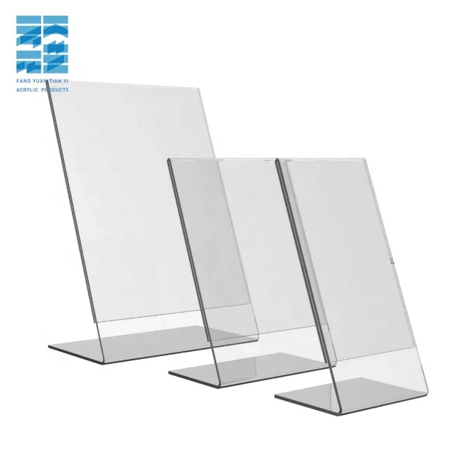 Pack of 12 Customized Clear 8.5''X11'' Table Top Acrylic Sign Holder