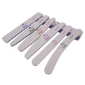 Zebra Grey Nail Files 80/80 Rectangle Emery Board Double Side Disposable Nail File Custom logo