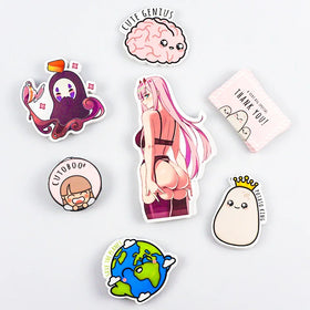 Custom Eco Paper Anime Sticker Cartoon Animal Stickers Label for Children