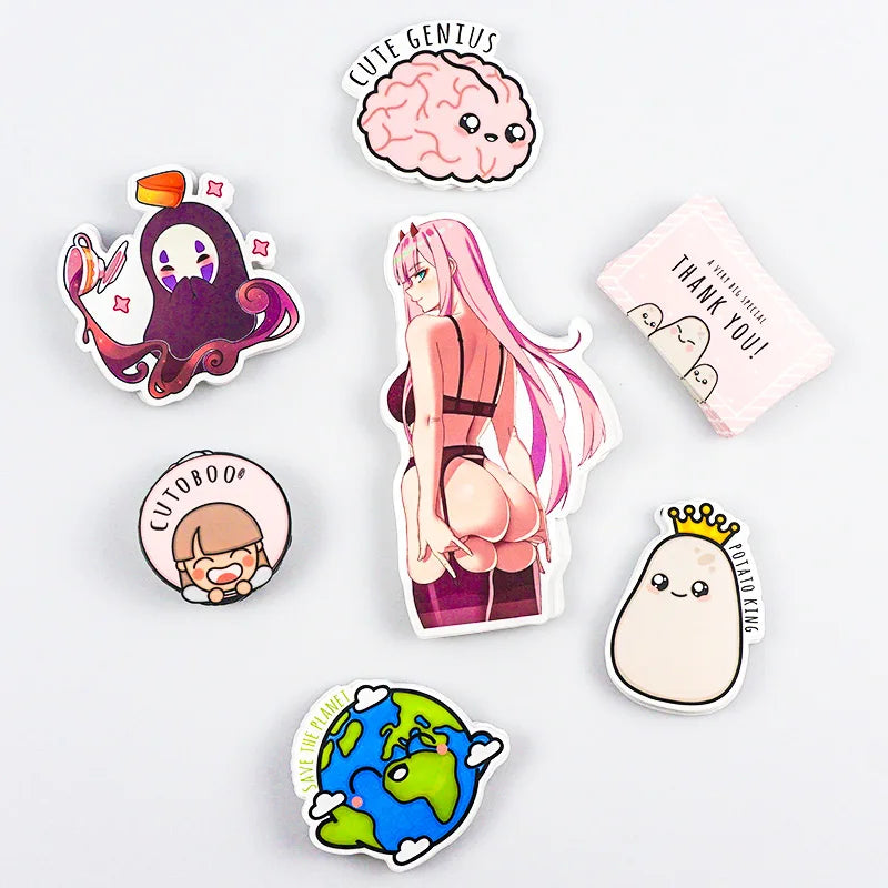 Custom Eco Paper Anime Sticker Cartoon Animal Stickers Label for Children