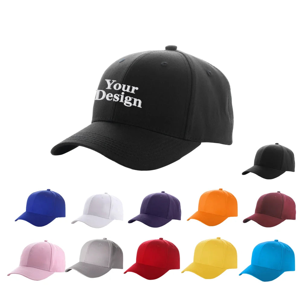 Golf Hat Baseball Caps Sports Custom Dad Hat Embroidery Business Advertising Promotional Cotton 6 Panel Hats with Custom logo