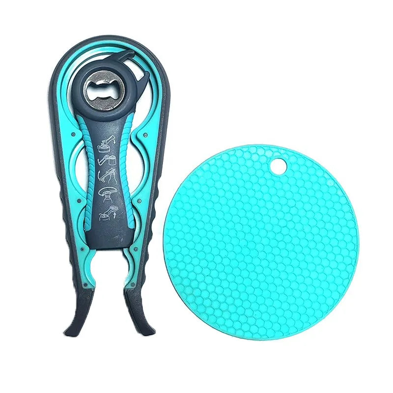 Jar Opener Gripper for Seniors With Arthritis Rubber Bottle Opener for Arthritic Hands Silicone Jar Lid Openers Set