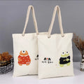 Custom Blank White Shopping Bag Reusable Polyester Sublimation DIY Cloth Student Thick Rope Sublimation Tote Bag