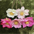 Artificial Silk Lotus Flowers for Home Living Room Decoration Valentine's Day Graduation Mother's Day Easter Christmas New Year