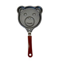 Mini Bear Egg Frying Muffin Pan Egg and Omelet Pan Cookware Non-stick Carbon Steel Cooking Frying Pan with Handle