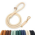 Hot New 2024 Fashion Trends Personalized Pet Rope Leash Classic Polyester Dog Leash Custom Cream Dog Leash Running for Pet