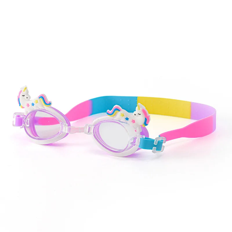 JW-1209 Waterproof Cartoon Animal-Shaped Swimming Glasses Fogproof and Watertight for Boys and Girls Beginner Swimming Goods