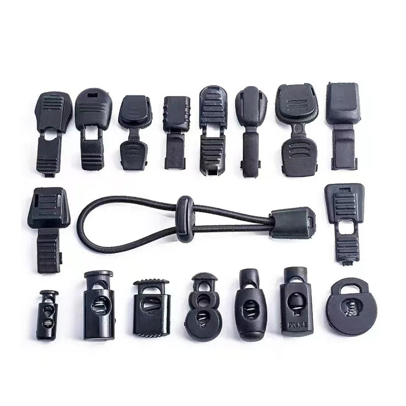 Fashion New Cord End Lock Stopper Toggle Stopper Round Rope String Logo Customized Plastic Stopper for Shoelace Drawstring Bags