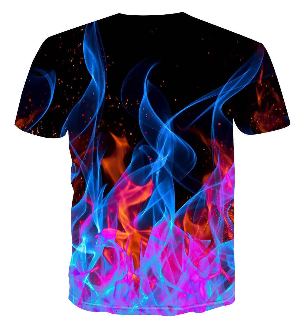 Evertop Men's Unisex Customizable with Logo 3d Sublimation Printing Casual Style Knitted Fabric ODM/OEM Wholesale T-Shirt