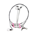 Wholesale 3 Arms Stainless Steel Fishing Rigs Fishing Tackle With Swivel Snap Lure Balance Saltwater Fishing Tool Accessories