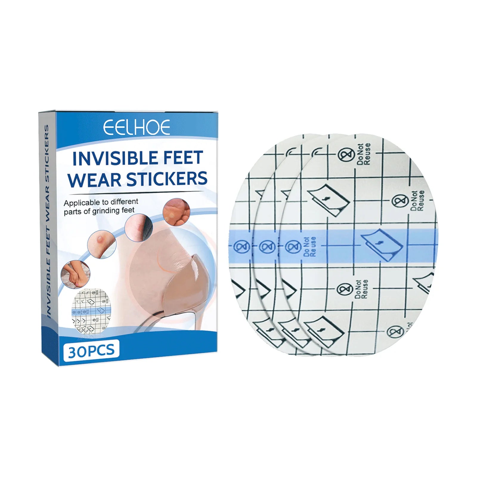 EEIHOE Heel Sticker Anti-wear Foot Sticker Invisible Multifunctional Random Sticker Heel Instep Anti-wear High Heel Anti-wear
