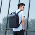 Waterproof Large Capacity Laptop Backpack with USB Port Zipper Closure Oxford Material Polyester Lining Travel Business Backpack