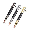 SHULI Bolt Action Tactical Pen Promotional Gifts Bullet Shaped Pen Tactical Metal BallPoint Gun Pen With Custom Logo