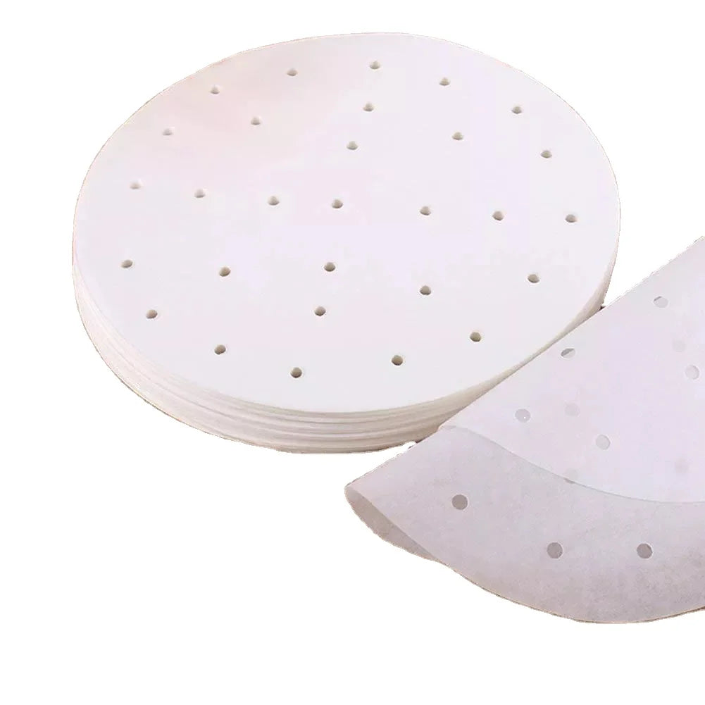 100 Sheets 10 Inch Parchment Paper Liners Air Fryer Coated Baking Circles Pans Cake Cheesecake Bread Milk Cookie Print
