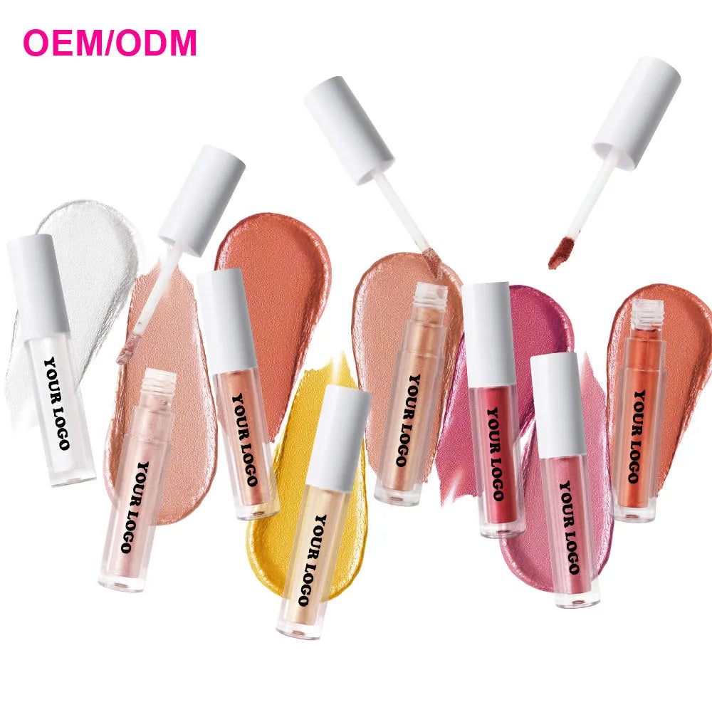 OCHAIN Custom Your Logo Makeup Vegan Private Label Glitter Highlighter Liquid Eyeshadow