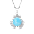 Yaeno Larimar 925 Silver Jewelry Necklace