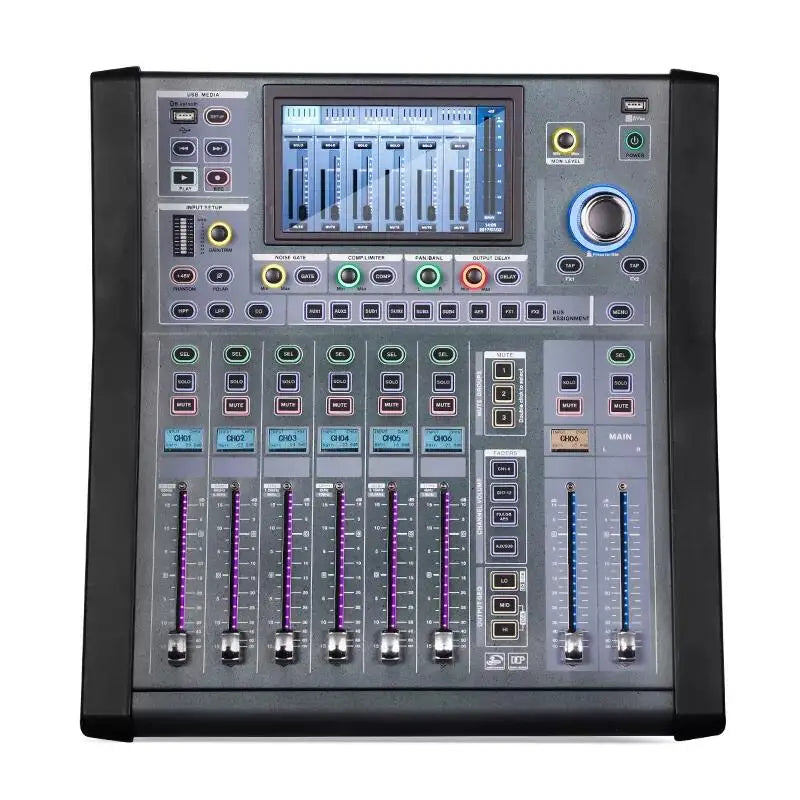 Depusheng MD16 Professional Digital Audio Mixer DJ Mixing Console for Performance Stage