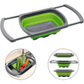Heavy Duty Plastic Folding Telescopic Kitchen Sink Drain Colander Extendable Fruit Vegetable Food Washing Basket for Kitchen Use MegaBDM
