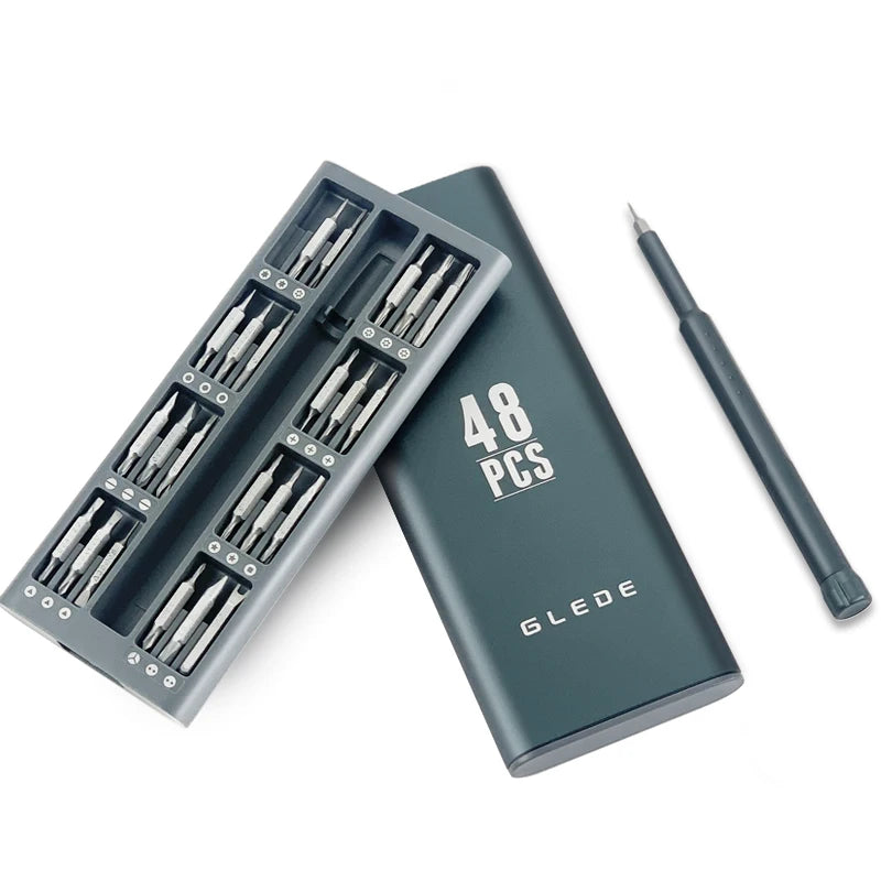 48 in 1 Rechargeable Laptop Mobile Phone Repair Tool Kit Mini Screwdriver Set with OEM Customizable Screwdriver Bits
