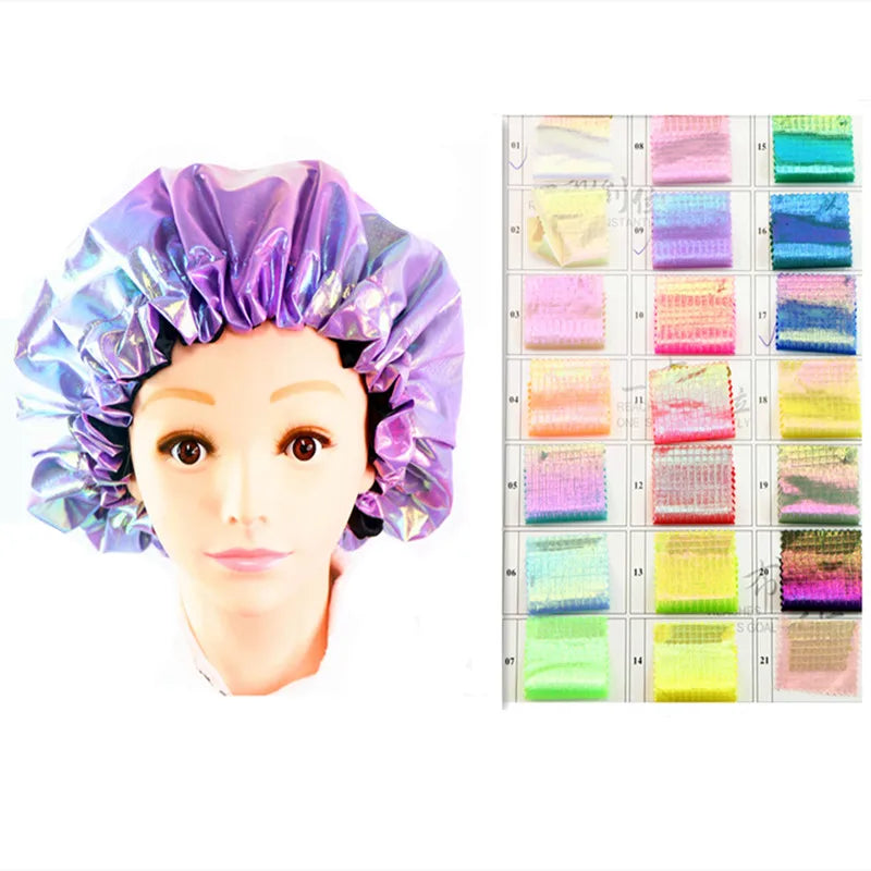 New Reversible Satin Bonnet Double Layer Adjustable Size Sleep Night Wrap Head Cover Bonnet Hat Curly Springy Hair Green/Red for