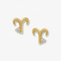 LOZRUNVE Custom Jewelry 925 Silver Cute Delicate Pierced Small Signs Zodiac Stud Earrings