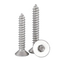 Custom Manufacturer Grade 8.8 Carbon Steel Zinc Black Flat Countersunk Head Allen Hexagon Socket Self-Tapping Wood Screws