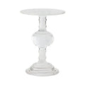 Classic Transparent Acrylic Side Table with Strong Circular Top Clear Acrylic Drink Table Furniture Display Racks