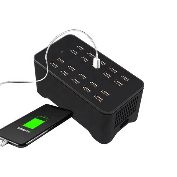20-Port USB Charger Station 70W with Smart IC for Phones/Tablets