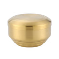 Wholesale Product Thick Insulated Polished 304 Stainless Steel Rice Bowl Korean Bowl with Lids Gold Double Wall Wedding Bowl