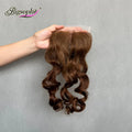 Wholesale Price Top Quality Transparent LaceBouncy Curl Closure Frontal LaceSuper Double Drawn Bouncy Raw Hair 4by4 Lace